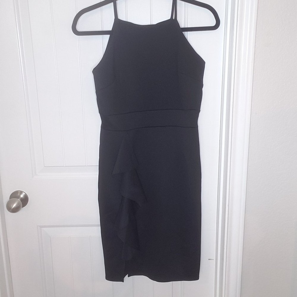 Black dining dress